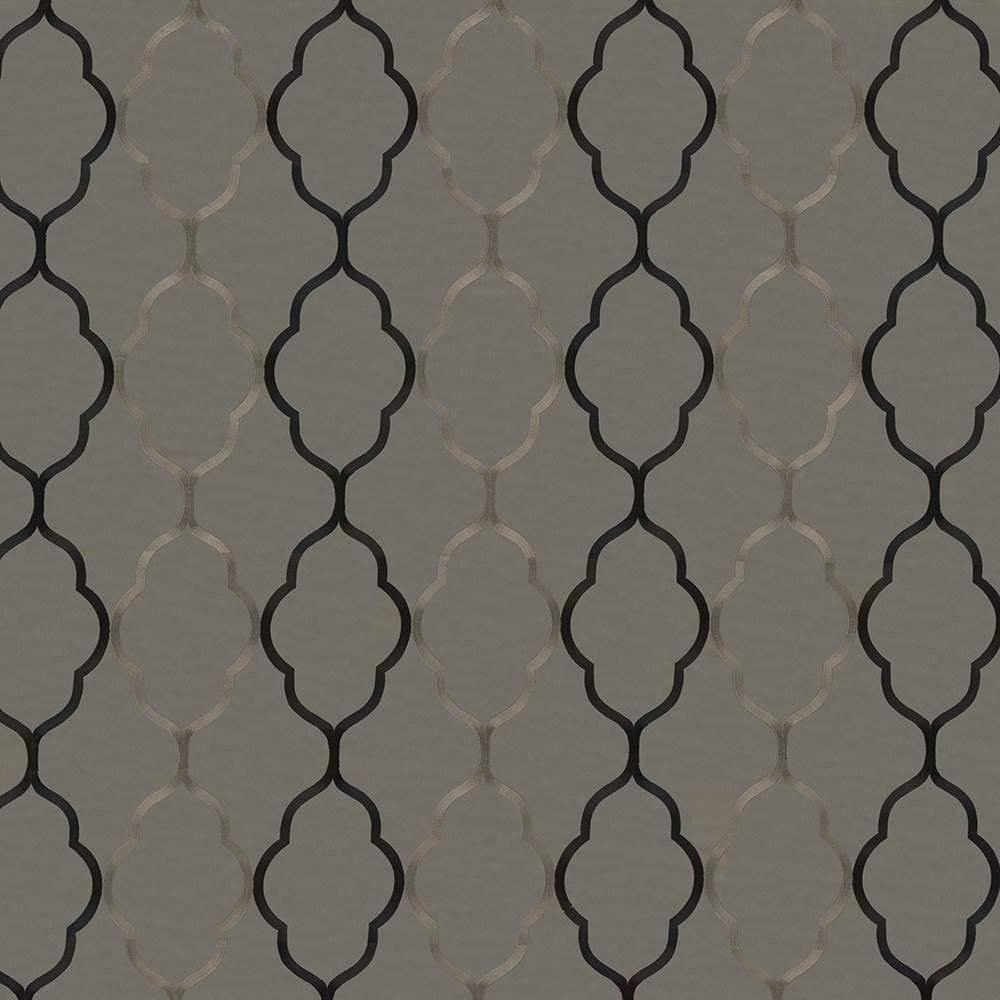 Regency Trellis Noir by Kasmir Fabric 8001 INDIA Not Tested H: 10 2/8 inches, V:18 5/8 inches 56 - Fabric Carolina - Kasmir