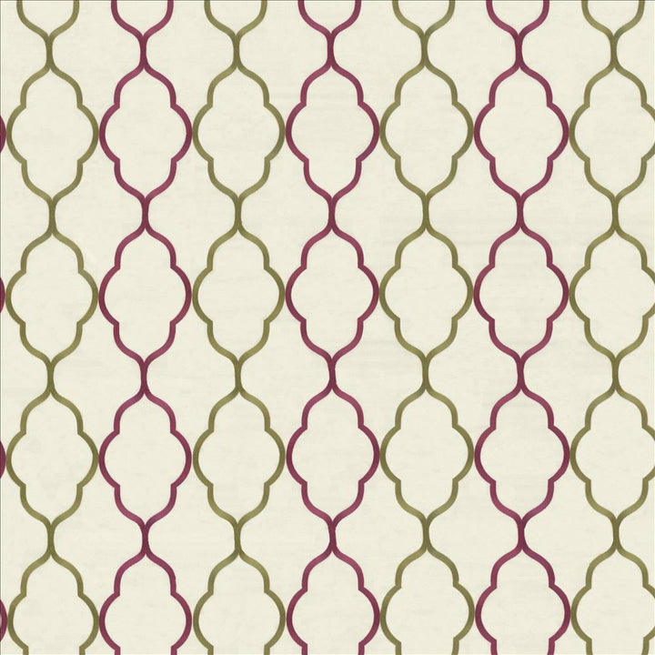 Regency Trellis Watermelon by Kasmir Fabric 8001 48% Cotton
32% Polyester
20% Viscose
 INDIA </p><p>Repeat: Horizontal: 10 2/8 inches and Vertical: 18 5/8 inches 56 - Fabric Carolina -