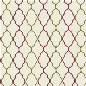 Regency Trellis Watermelon by Kasmir Fabric 8001 48% Cotton 32% Polyester 20% Viscose INDIA Not Tested H: 10 2/8 inches, V: 18 5/8 inches 56 - Fabric Carolina - Kasmir