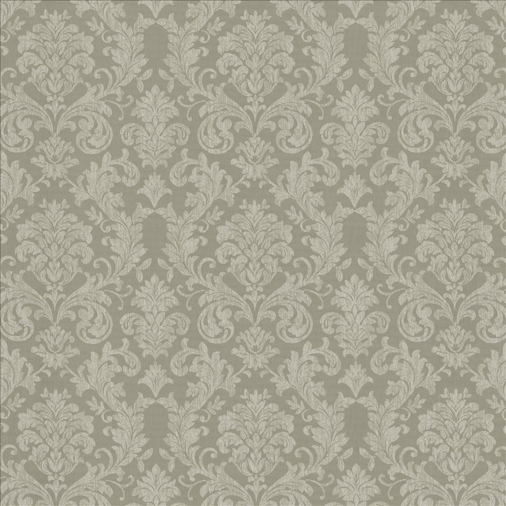 Reign Silver  by Kasmir Fabric See sample 100% Polyester
 TURKEY Not Tested </p><p>Repeat: Horizontal: 15 6/8 inches and Vertical: 14 6/8 inches 118  - Fabric Carolina -