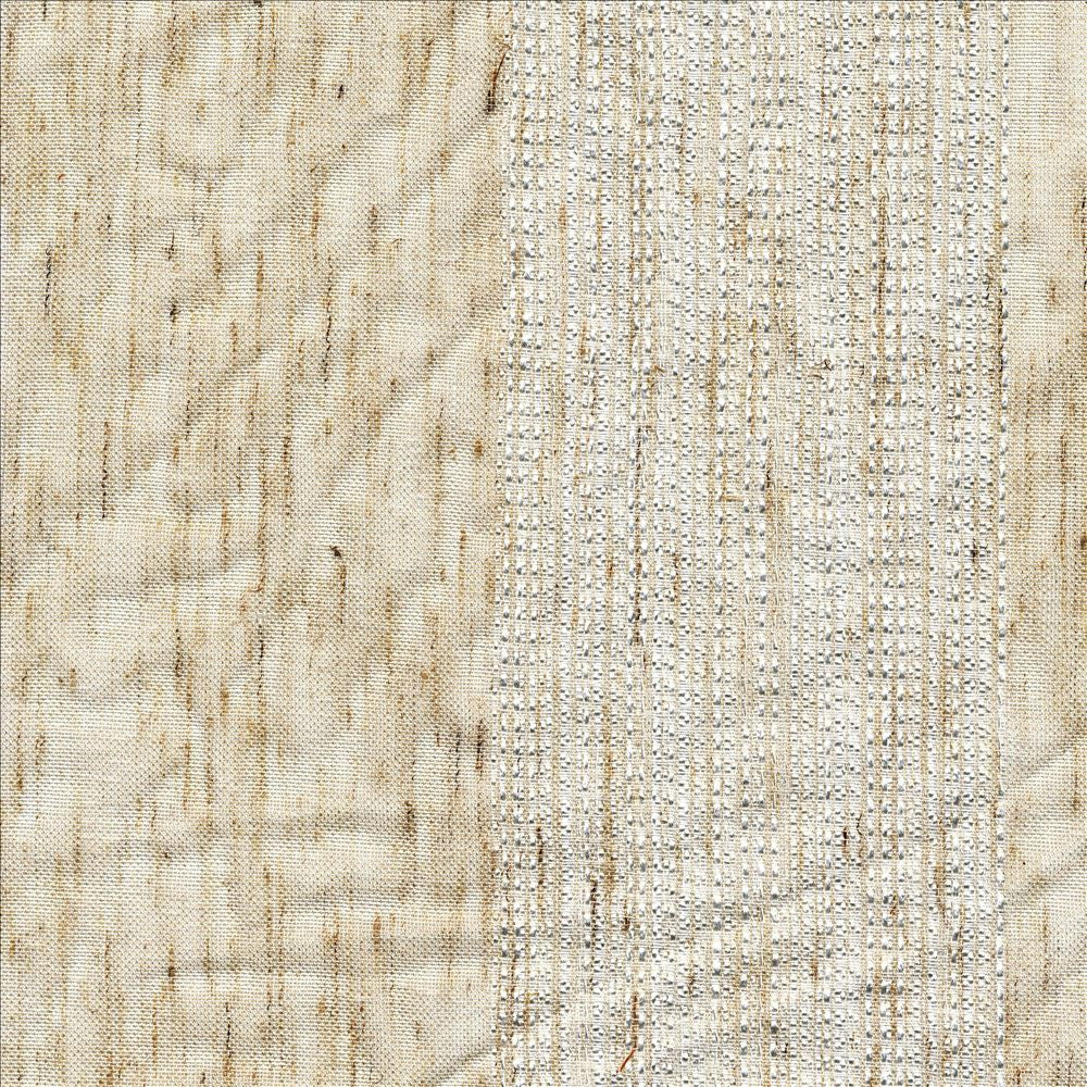 Relax Natural  by Kasmir Fabric See sample 70% Polyester
30% Cotton
 CHINA Not Tested </p><p>Repeat: Horizontal: 7 inches and Vertical: N/A 114  - Fabric Carolina -