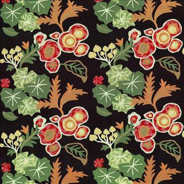 Retro Groove Noir by Kasmir Fabric 8005 58% Linen 40% Viscose 2% Cotton INDIA Not Tested H: 18 inches, V: 18 inches 50 - 54 - Fabric Carolina - Kasmir