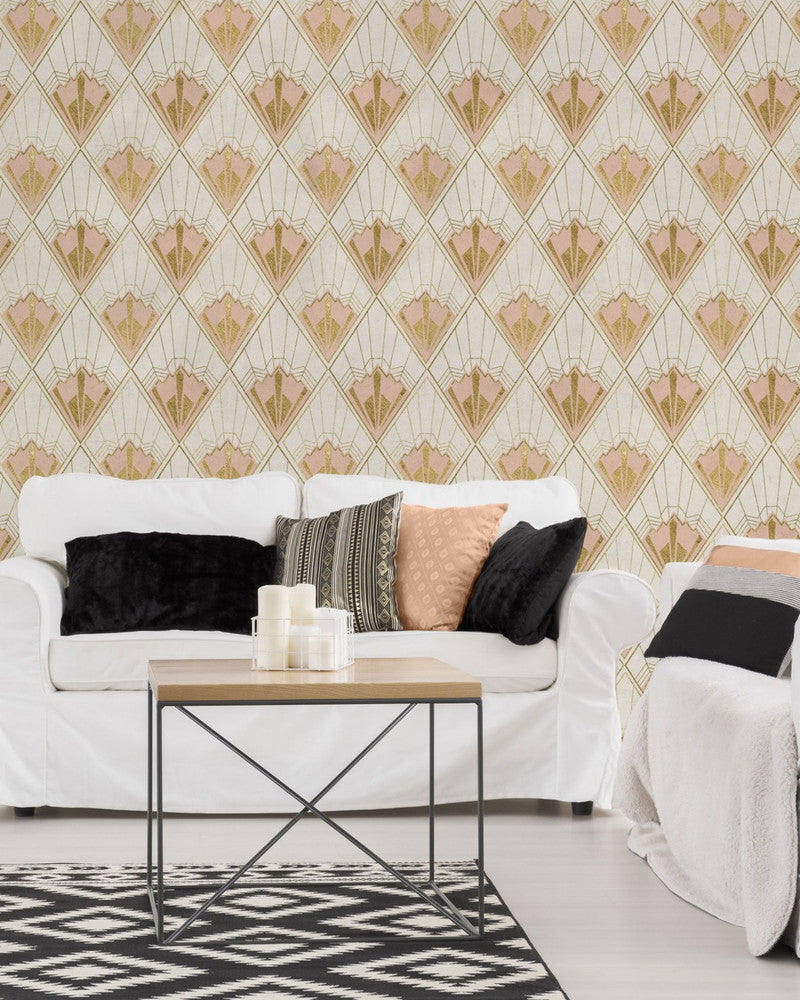Revival Taupe by Mind the Gap Designer Wallpaper PREMIUM DESIGNER WALLPAPER COLLECTION Non-woven Made in Europe Paste the wall 3 rolls x 20.5 x 3.25 yards - Swanky Fabrics -
