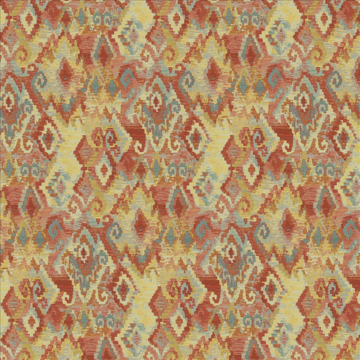 Rhea Fiesta by Kasmir Fabric 5155 100% Polyester
 CHINA 9,000 Wyzenbeek Double Rubs </p><p>Repeat: Horizontal: 14 inches and Vertical: 26 inches 54 - Fabric Carolina -