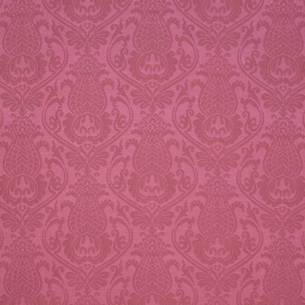 Rhems Floral Strawberry Cream by Kasmir Fabric 1404 40% Olefin 34% Polyester 26% Rayon USA 48,000 Wyzenbeek Double Rubs Horizontal: 13 4/8 inches and Vertical: 13 2/8 inches 54 - 57 - Fabric Carolina -