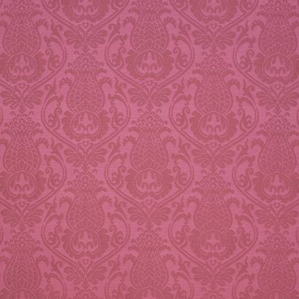 Rhems Floral Strawberry Cream by Kasmir Fabric 1404 USA 48,000 Wyzenbeek Double Rubs H: 13 4/8 inches, V:13 2/8 inches 54 - 57 - Fabric Carolina - Kasmir