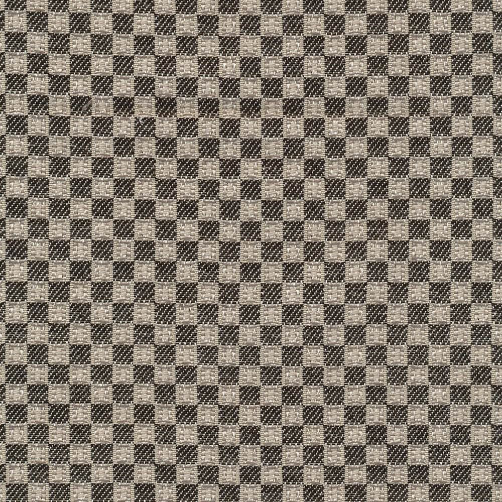 Rhonado Check Steel by Kasmir Fabric 1396 66% Polyester
34% Rayon
 CHINA 12,000 Wyzenbeek Double Rubs Horizontal: 4/8 inches and Vertical: 4/8 inches 54 - Fabric Carolina -