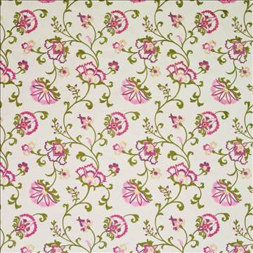 Ricci Berry by Kasmir Fabric 1400 100% Cotton CHINA 7,000 Wyzenbeek Double Rubs H: 13 2/8 inches, V: 15 inches 57 - 58 - Fabric Carolina - Kasmir