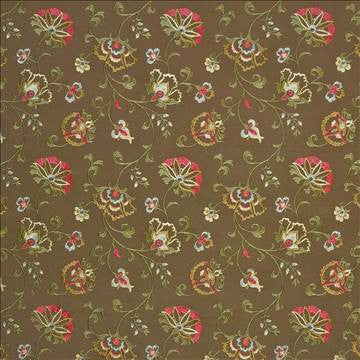 Ricci Sepia by Kasmir Fabric 1399 100% Cotton CHINA 7,000 Wyzenbeek Double Rubs H: 13 2/8 inches, V: 15 inches 57 - 58 - Fabric Carolina - Kasmir
