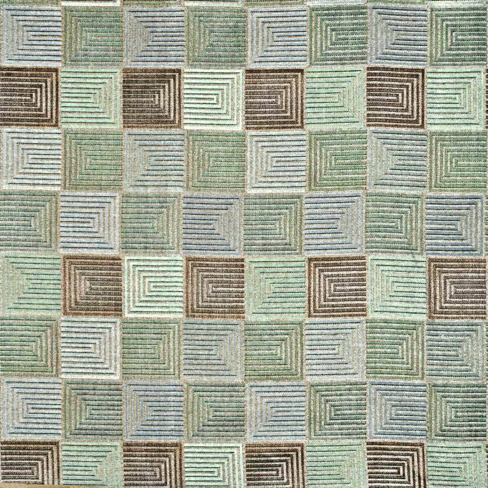 Right Angles Blue by Kasmir Fabric 1366 INDIA 30,000 Wyzenbeek Double Rubs H: 14 inches, V:20 4/8 inches 54 - Fabric Carolina - Kasmir
