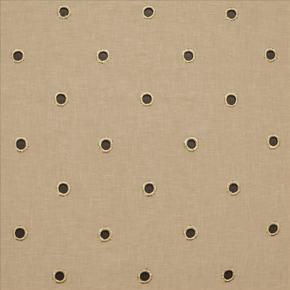 Rings Flax by Kasmir Fabric 5157 65% Cotton
35% Polyester
 INDIA </p><p>Repeat: Horizontal: 4 4/8 inches and Vertical: 4 6/8 inches 54 - Fabric Carolina -