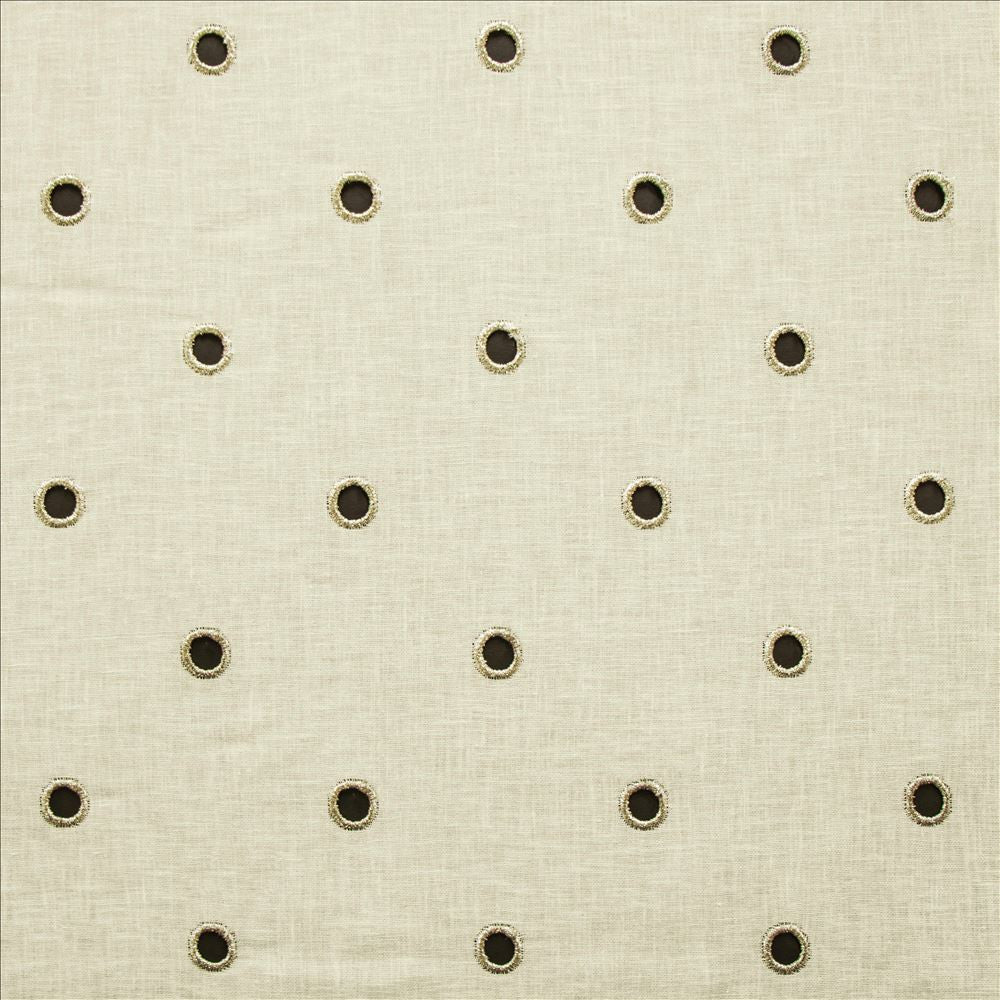 Rings Ivory  by Kasmir Fabric See sample 65% Cotton
35% Polyester
 INDIA Not Tested </p><p>Repeat: Horizontal: 4 4/8 inches and Vertical: 4 6/8 inches 54  - Fabric Carolina -
