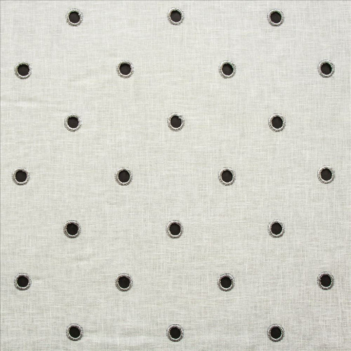 Rings Winter White by Kasmir Fabric 5157 65% Cotton 35% Polyester INDIA Not Tested Horizontal: 4 4/8 inches and Vertical: 4 6/8 inches 54 - Fabric Carolina -