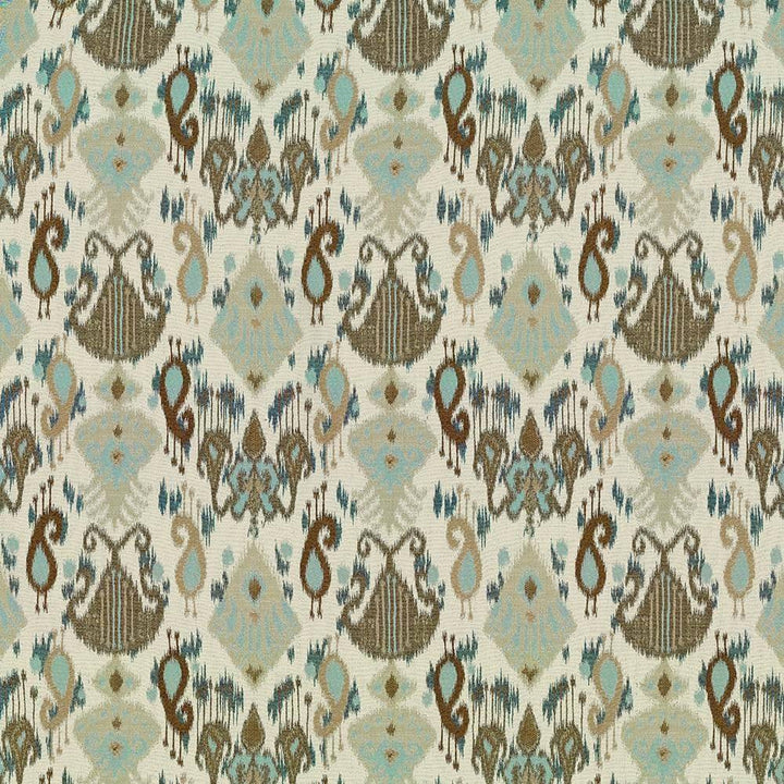 Rio Chama Aegean by Kasmir Fabric 1420 INDIA 15,000 Wyzenbeek Double Rubs H: 13 4/8 inches, V:15 6/8 inches 55 - Fabric Carolina - Kasmir