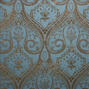 Rive Gauche Turquoise by Kasmir Fabric 1385 55% Linen 45% Cotton CHINA Not Tested H: 14 2/8 inches, V: 24 7/8 inches 54 - Fabric Carolina - Kasmir