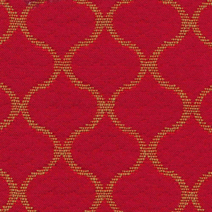 Rixford Trellis Red Hot by Kasmir Fabric 1402 CHINA 12,000 Wyzenbeek Double Rubs H: 1 7/8 inches, V:1 6/8 inches 56 - 57 - Fabric Carolina - Kasmir