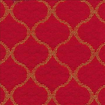 Rixford Trellis Red Hot by Kasmir Fabric 1402 78% Polyester 22% Rayon CHINA 12,000 Wyzenbeek Double Rubs H: 1 7/8 inches, V: 1 6/8 inches 56 - 57 - Fabric Carolina - Kasmir