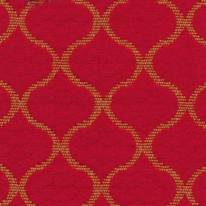 Rixford Trellis Red Hot by Kasmir Fabric 1402 78% Polyester
22% Rayon
 CHINA </p><p>Repeat: Horizontal: 1 7/8 inches and Vertical: 1 6/8 inches 56 - 57 - Fabric Carolina -