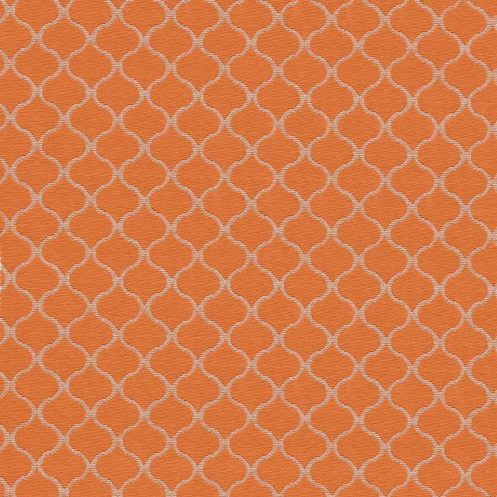Rixford Trellis Tangerine by Kasmir Fabric 1417 78% Polyester
22% Rayon
 CHINA 12,000 Wyzenbeek Double Rubs Horizontal: 1 7/8 inches and Vertical: 1 6/8 inches 56 - Fabric Carolina -