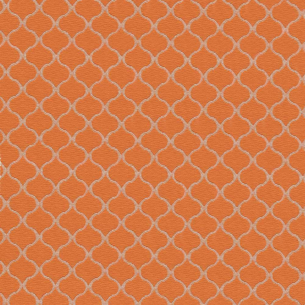 Rixford Trellis Tangerine by Kasmir Fabric 1417 CHINA 12,000 Wyzenbeek Double Rubs H: 1 7/8 inches, V:1 6/8 inches 56 - 57 - Fabric Carolina - Kasmir