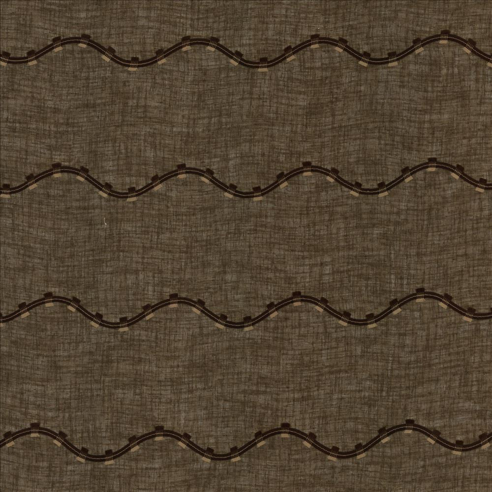 Rollercoaster Chocolate  by Kasmir Fabric See sample 100% Polyester
Embroidery
100% Polyester
 TURKEY  </p><p>Repeat: Horizontal: 6 inches and Vertical: 6 inches 114  - Fabric Carolina -