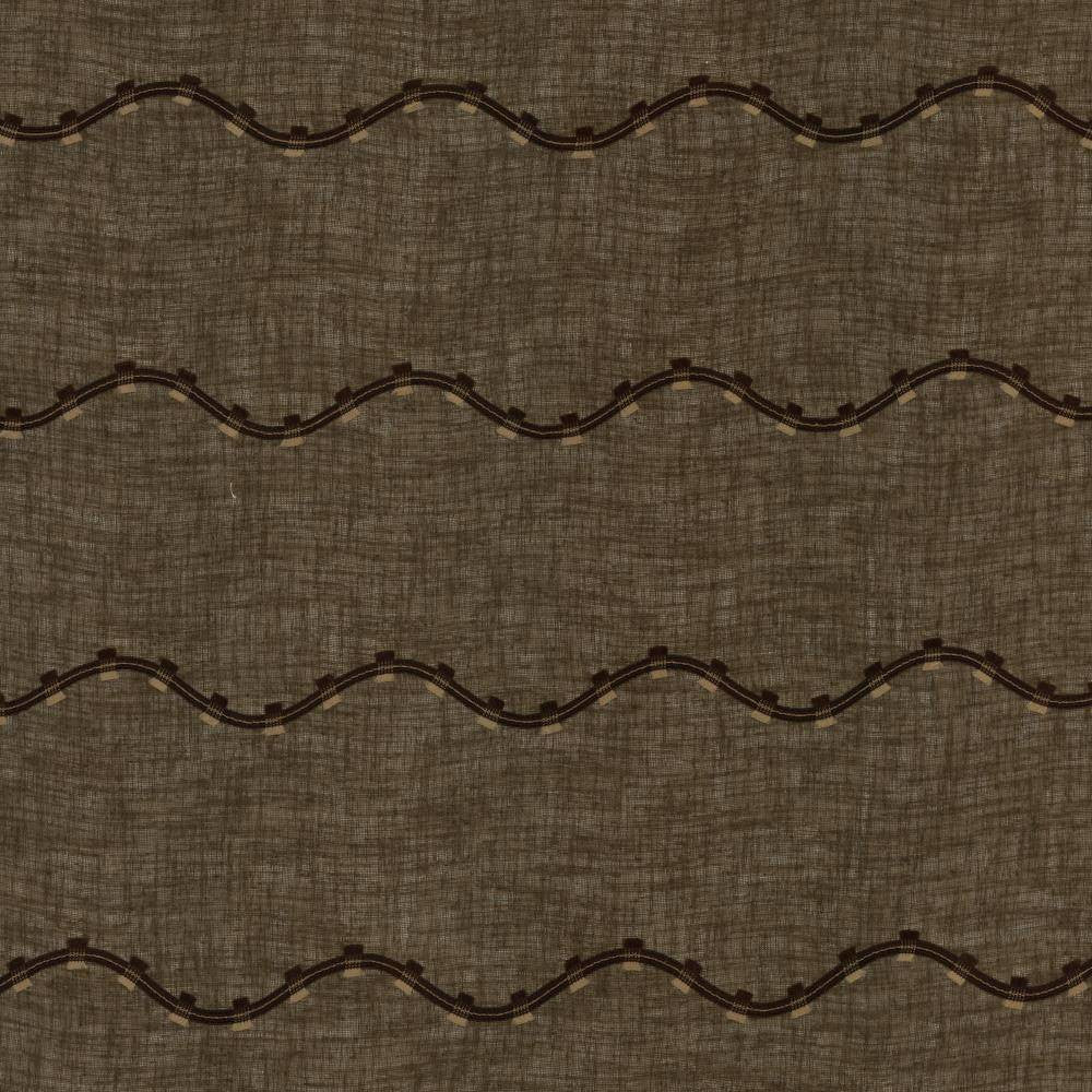 Rollercoaster Chocolate by Kasmir Fabric 1444 TURKEY H: 6 inches, V:6 inches 116 - 118 - Fabric Carolina - Kasmir