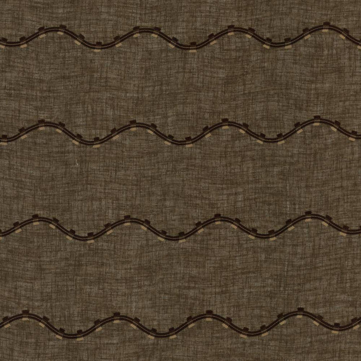 Rollercoaster Chocolate by Kasmir Fabric 1444 TURKEY H: 6 inches, V:6 inches 116 - 118 - Fabric Carolina - Kasmir