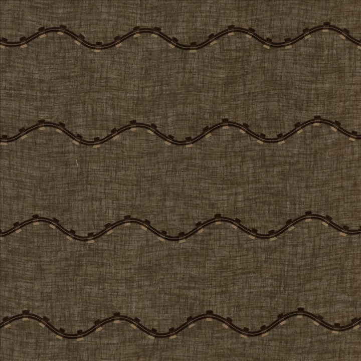 Rollercoaster Chocolate by Kasmir Fabric 1444 100% Polyester Embroidery 100% Polyester TURKEY Horizontal: 6 inches and Vertical: 6 inches 116 - 118 - Fabric Carolina -