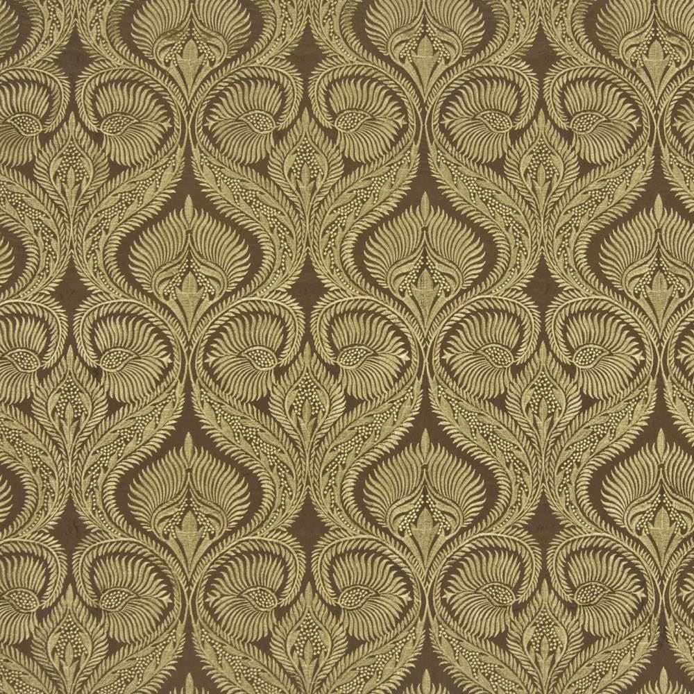 Romanza Coffee Bean by Kasmir Fabric 1386 47% Rayon
29% Nylon
24% Polyester
 CHINA </p><p>Repeat: Horizontal: 11 inches and Vertical: 11 4/8 inches 52 - 58 - Fabric Carolina -