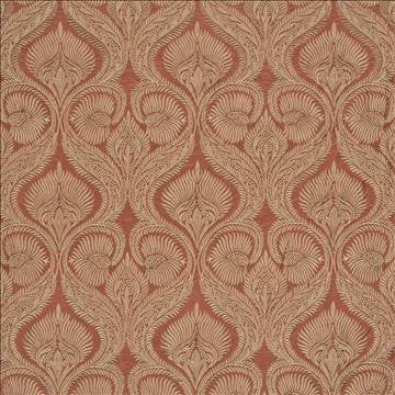 Romanza Tangerine by Kasmir Fabric 1387 47% Rayon 29% Nylon 24% Polyester CHINA 12,000 Wyzenbeek Double Rubs H: 11 inches, V: 11 4/8 inches 52 - 58 - Fabric Carolina - Kasmir