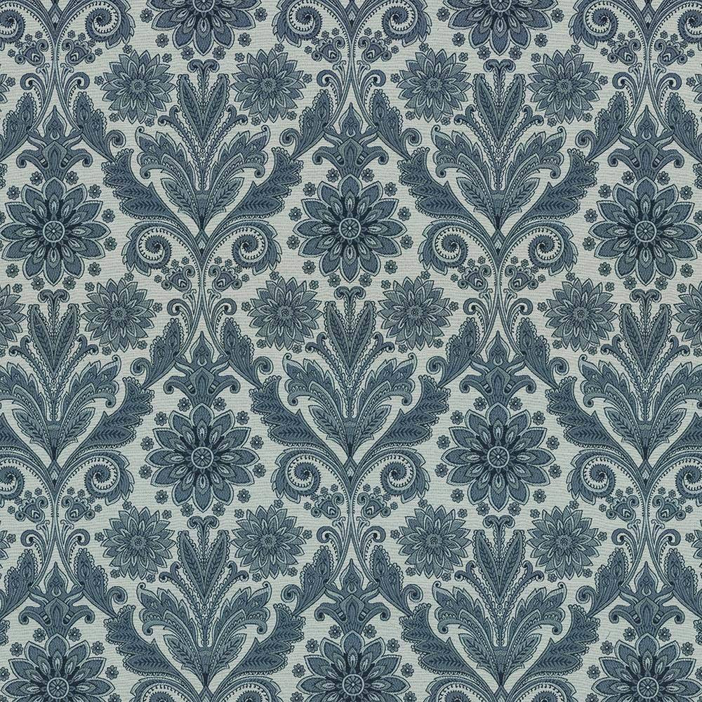 Romesco Aqua by Kasmir Fabric 8003 CHINA 30,000 Wyzenbeek Double Rubs H: 14 6/8 inches, V:23 inches 54 - 56 - Fabric Carolina - Kasmir