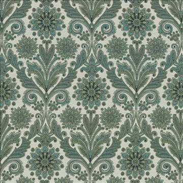 Romesco Seaweed by Kasmir Fabric 8003 50% Polyester 50% Viscose CHINA 30,000 Wyzenbeek Double Rubs H: 14 6/8 inches, V: 23 inches 54 - 56 - Fabric Carolina - Kasmir