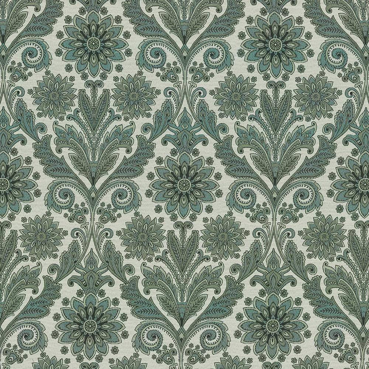 Romesco Seaweed by Kasmir Fabric 8003 CHINA 30,000 Wyzenbeek Double Rubs H: 14 6/8 inches, V:23 inches 54 - 56 - Fabric Carolina - Kasmir
