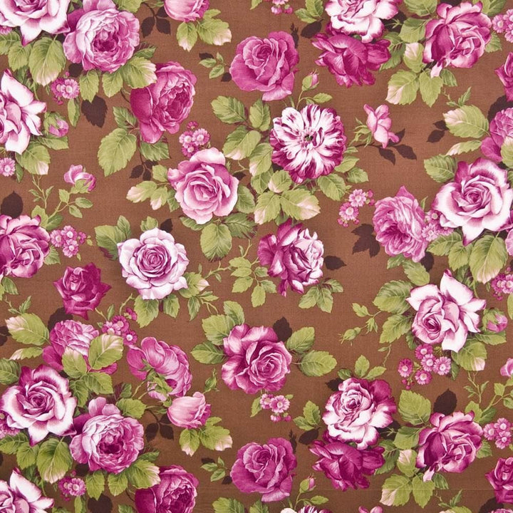 Rose Garden Fuchsia by Kasmir Fabric 1371 100% Cotton
 CHINA </p><p>Repeat: Horizontal: 54 inches and Vertical: 25 2/8 inches 54 - 57 - Fabric Carolina -