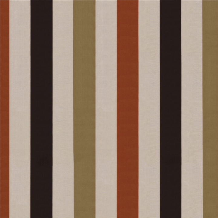 Rosedown Stripe Terracotta by Kasmir Fabric 8000 100% Polyester
 INDIA Not Tested </p><p>Repeat: Horizontal: 18 3/8 inches and Vertical: N/A 55 - Fabric Carolina -