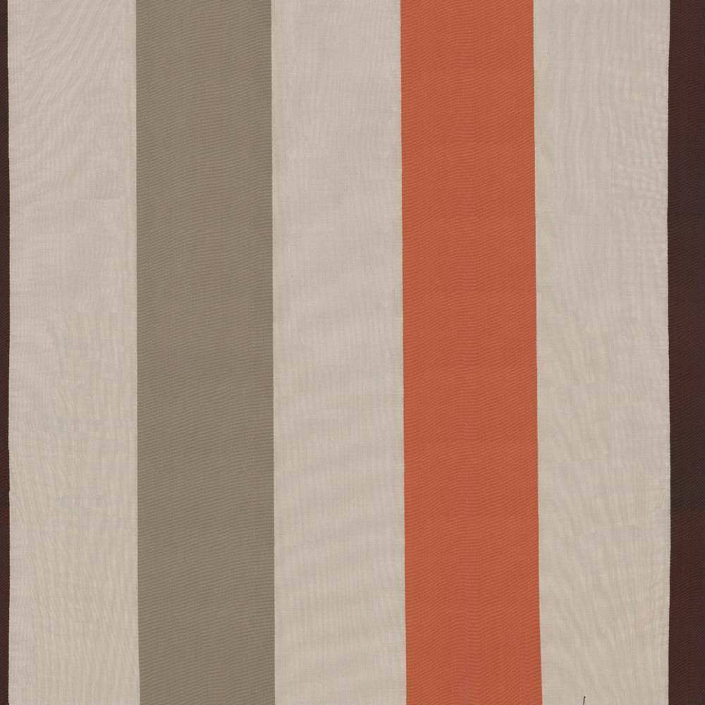 Rosedown Stripe Terracotta by Kasmir Fabric 1355 INDIA Not Tested H: 18 3/8 inches, V:N/A 55 - Fabric Carolina - Kasmir