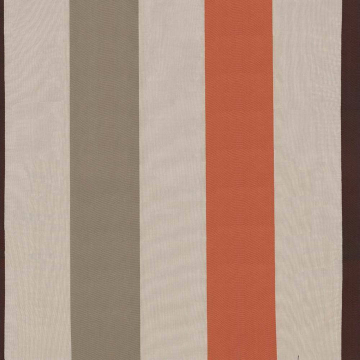 Rosedown Stripe Terracotta by Kasmir Fabric 1355 INDIA Not Tested H: 18 3/8 inches, V:N/A 55 - Fabric Carolina - Kasmir