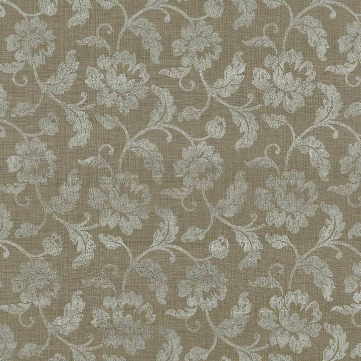 Rothchild Damask Silver by Kasmir Fabric 1416 INDIA 9,000 Wyzenbeek Double Rubs H: 18 inches, V:13 4/8 inches 55 - Fabric Carolina - Kasmir