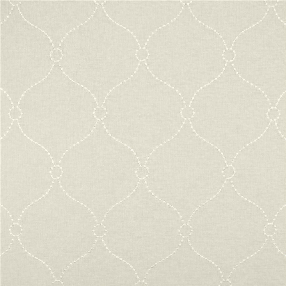 Rotunda Ivory by Kasmir Fabric 5108 100% Polyester
 TURKEY Not Tested </p><p>Repeat: Horizontal: 6 2/8 inches and Vertical: 8 2/8 inches 118 - Fabric Carolina -