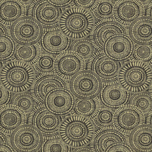 Round We Go Black by Kasmir Fabric