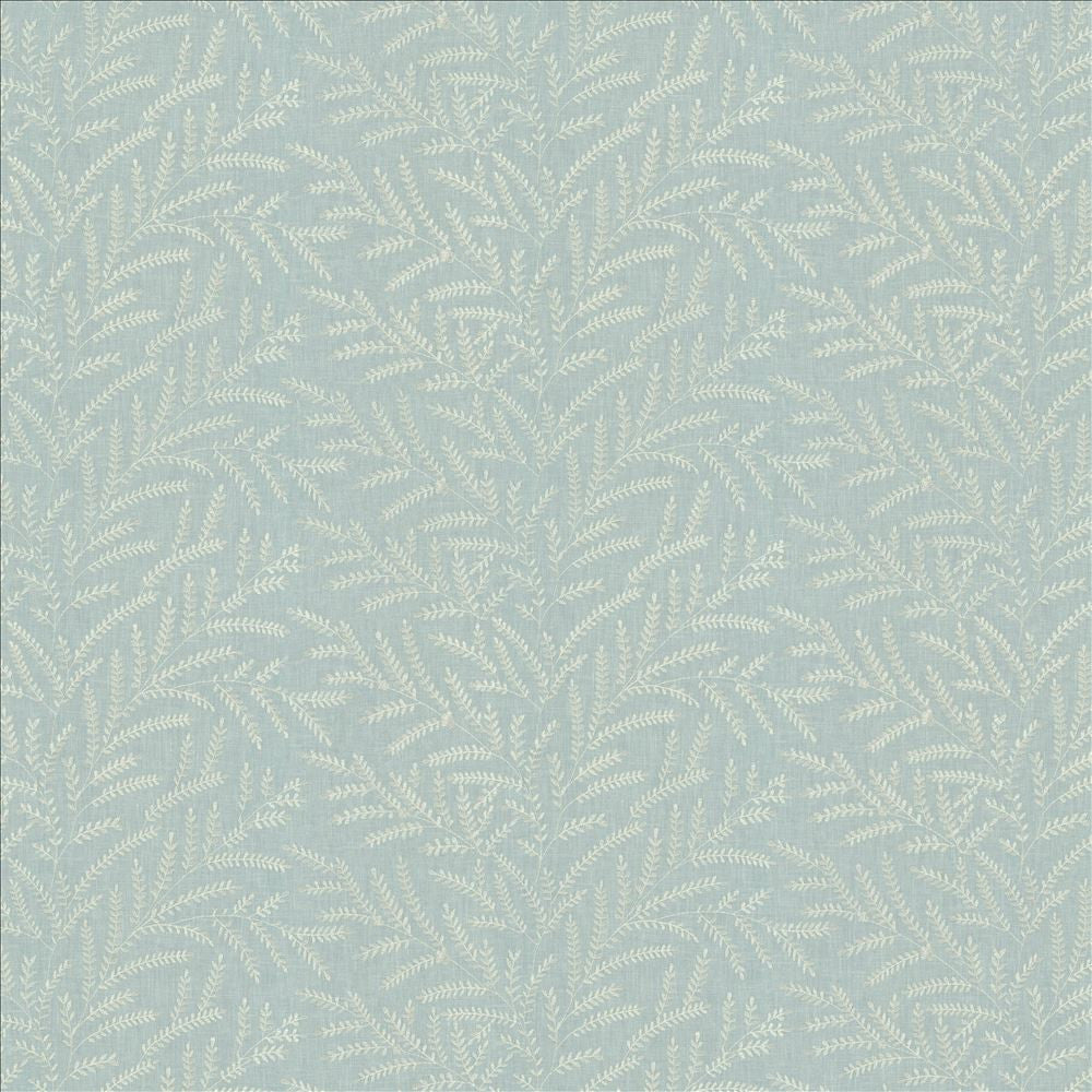 Rowan Leaf Skylight by Kasmir Fabric 5156 52% Cotton 48% Polyester INDIA 30,000 Wyzenbeek Double Rubs Horizontal: 12 7/8 inches and Vertical: 6 2/8 inches 55 - Fabric Carolina -