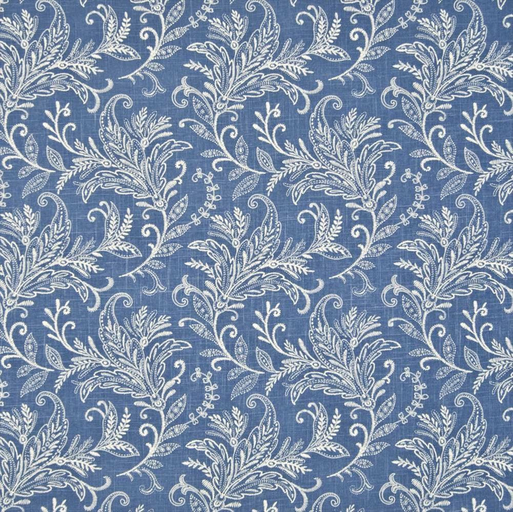 Roxbury Atlantic by Kasmir Fabric 1368 55% Linen
45% Rayon
 CHINA 12,000 Wyzenbeek Double Rubs Horizontal: 13 4/8 inches and Vertical: 13 4/8 inches 54 - Fabric Carolina -