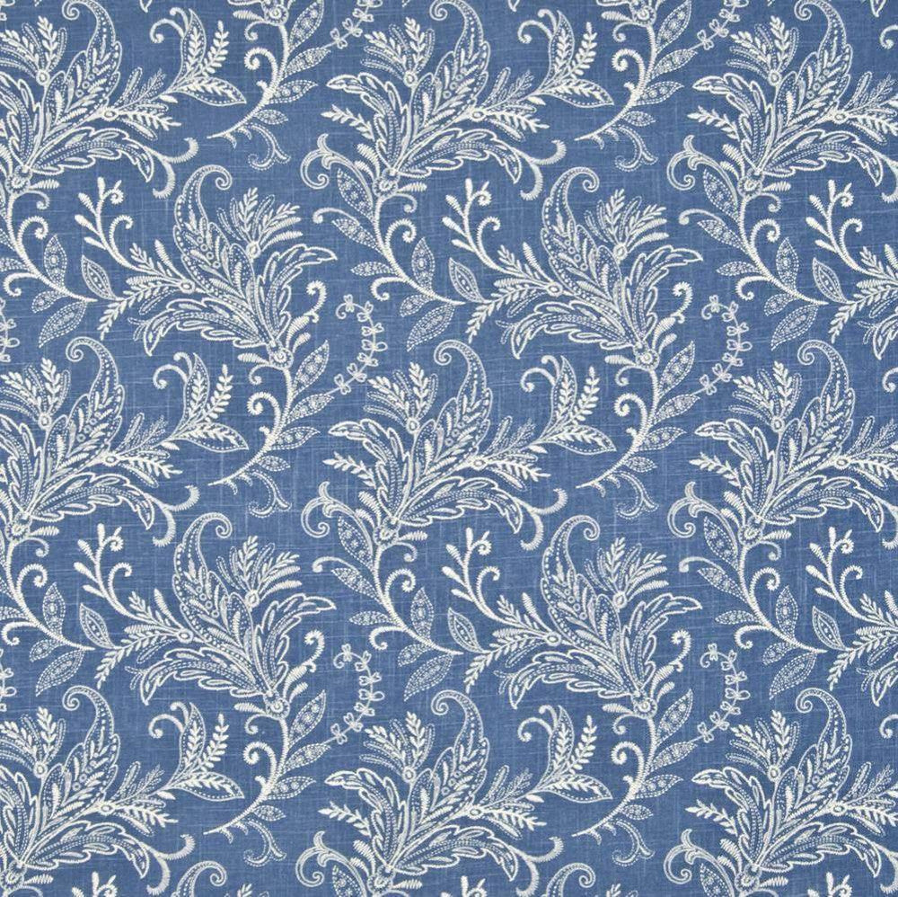 Roxbury Atlantic by Kasmir Fabric 1391 CHINA 12,000 Wyzenbeek Double Rubs H: 13 4/8 inches, V:13 4/8 inches 54 - Fabric Carolina - Kasmir