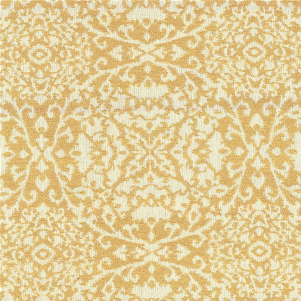Roxelane Io Gold  by Kasmir Fabric See sample 100% Acrylic
 USA 12,000 Wyzenbeek Double Rubs </p><p>Repeat: Horizontal: 14 5/8 inches and Vertical: 13 7/8 inches 54  - Fabric Carolina -