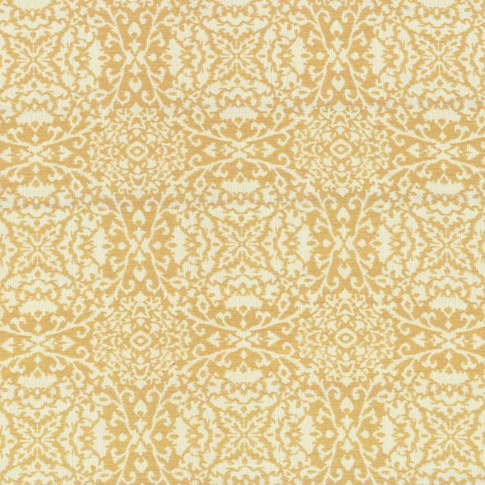 Roxelane Io Gold by Kasmir Fabric 1413 USA 12,000 Wyzenbeek Double Rubs H: 14 5/8 inches, V:13 7/8 inches 54 - Fabric Carolina - Kasmir