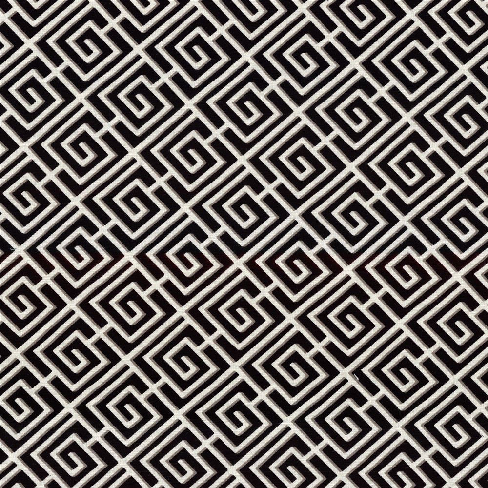 Royal Pagoda Ebony by Kasmir Fabric 5084 100% Cotton
 PAKISTAN </p><p>Repeat: Horizontal: 4 4/8 inches and Vertical: 4 4/8 inches 54 - 55 - Fabric Carolina -