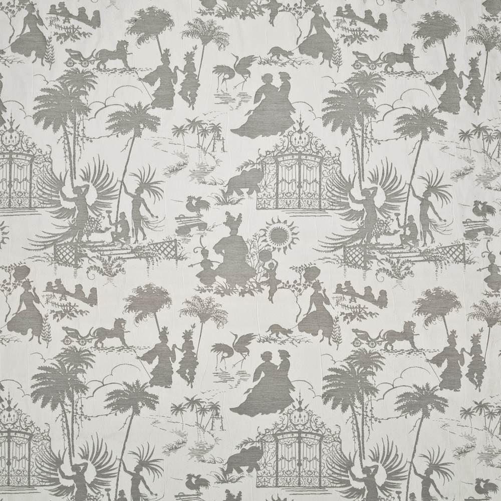 Royal Pavillion Platinum by Kasmir Fabric 1406 67% Polyester
33% Rayon
 CHINA 15,000 Wyzenbeek Double Rubs Horizontal: 29 4/8 inches and Vertical: 28 4/8 inches 54 - Fabric Carolina -