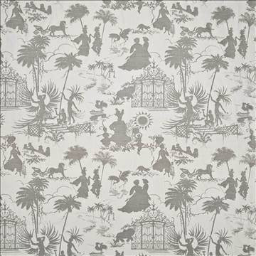 Royal Pavillion Platinum by Kasmir Fabric 1406 67% Polyester 33% Rayon CHINA 15,000 Wyzenbeek Double Rubs H: 29 4/8 inches, V: 28 4/8 inches 54 - Fabric Carolina - Kasmir