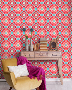 RUFOUS TILE Premium Wallpaper (WP20055) by Mind The Gap
