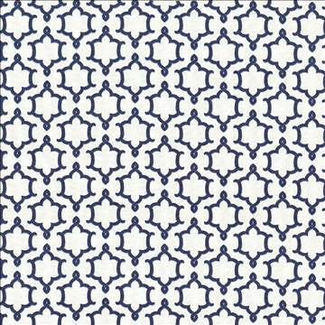 Ruzzini Lapis by Kasmir Fabric 5088 100% Cotton USA 15,000 Wyzenbeek Double Rubs H: 6 6/8 inches, V: 6 5/8 inches 54 - 55 - Fabric Carolina - Kasmir